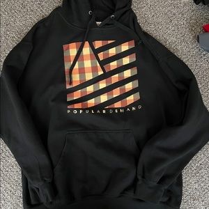Popular Demand XL Black pullover hoodie